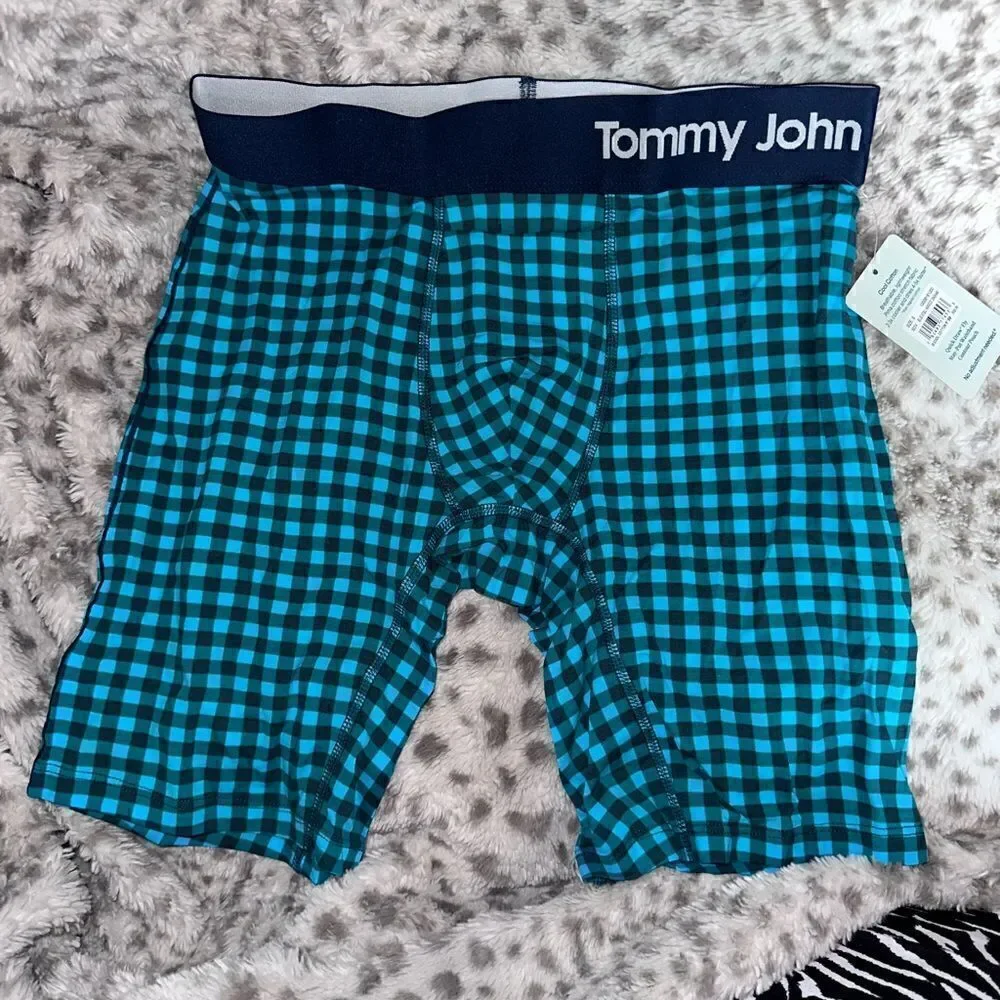 NWTs Tommy John Cool Cotton 8 Inch Boxer Brief Size Small